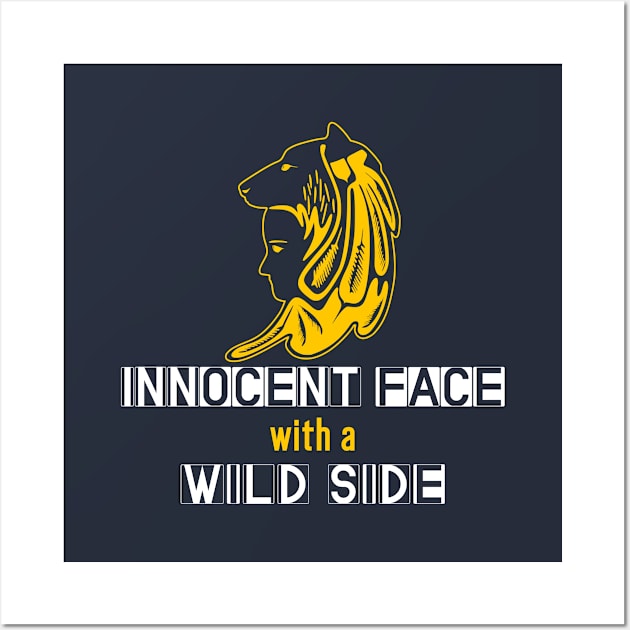 Innocent Face With A Wild Side Wall Art by Curator Nation